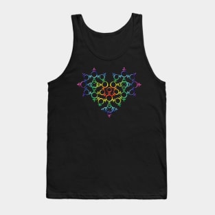 Gay Pride Female Heart Tank Top